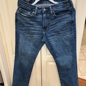 Abercrombie & Fitch Dark Blue Straight Stretch Jeans